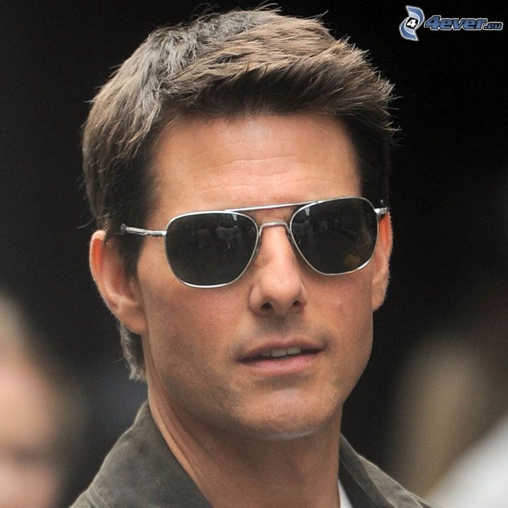 Tom Cruise, homme avec des lunettes, lunettes de soleil