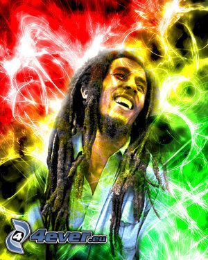 Bob Marley, rasta, homme, dreadlocks, Noir, Jamaïque