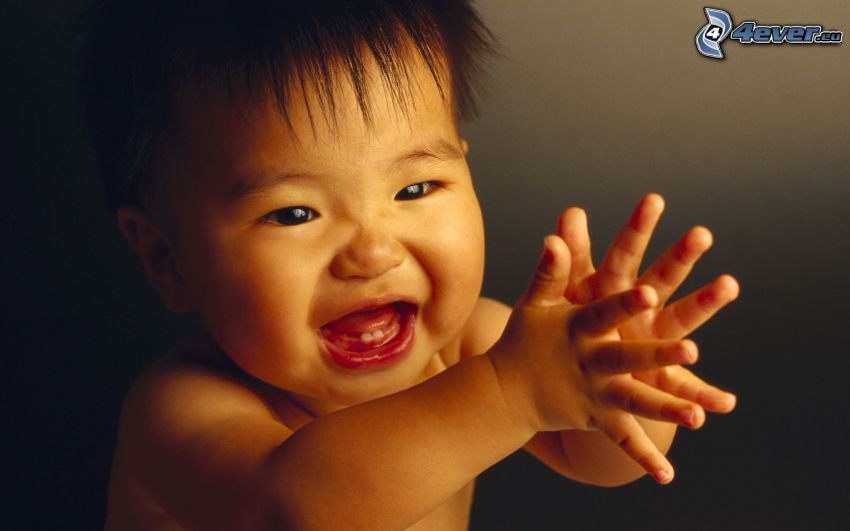 bébé, Chinois, manifestation