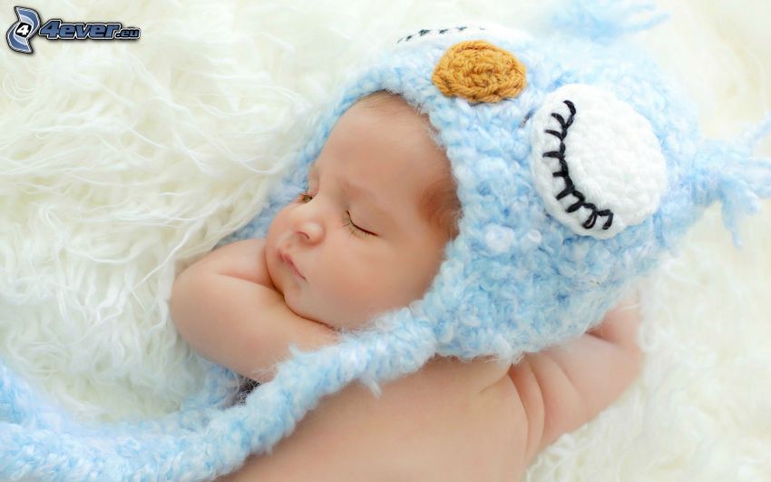 dormir bébé, chapeau