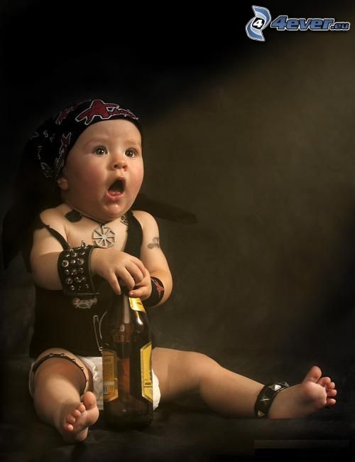 metallist, bébé, bière