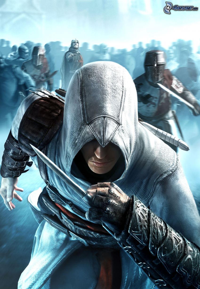 Assassin's Creed, homme, guerrier, jeu, couteau