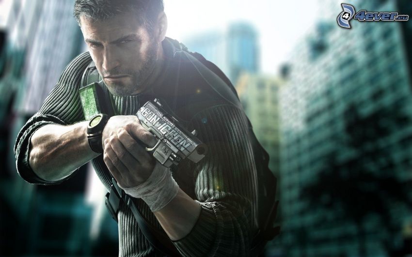 Tom Clancy's Splinter Cell, homme avec un fusil