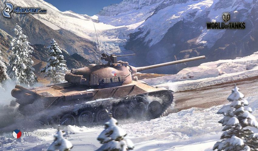 World of Tanks, paysage enneigé