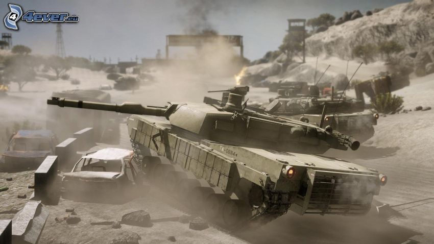 Battlefield 2, chars, Char de combat vs. voiture, M1 Abrams