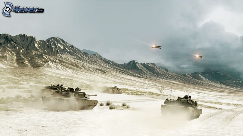 Battlefield 3, chars, avions de chasse