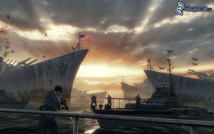 Call of Duty: Black Ops Zombies, navires, rayons du soleil