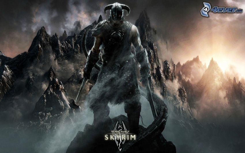 The Elder Scrolls Skyrim, guerrier sombre