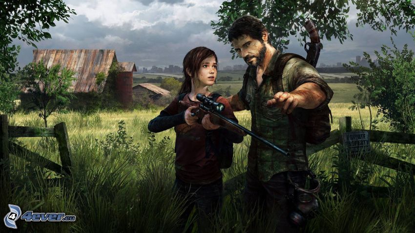 The Last of Us, homme, fille, sniper, ferme américaine