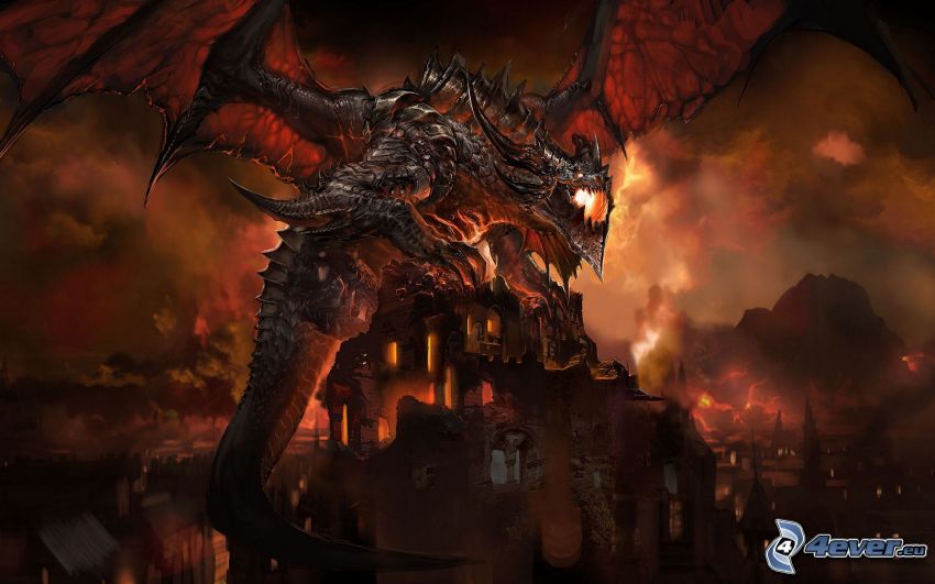 World of Warcraft, dragon dessiné