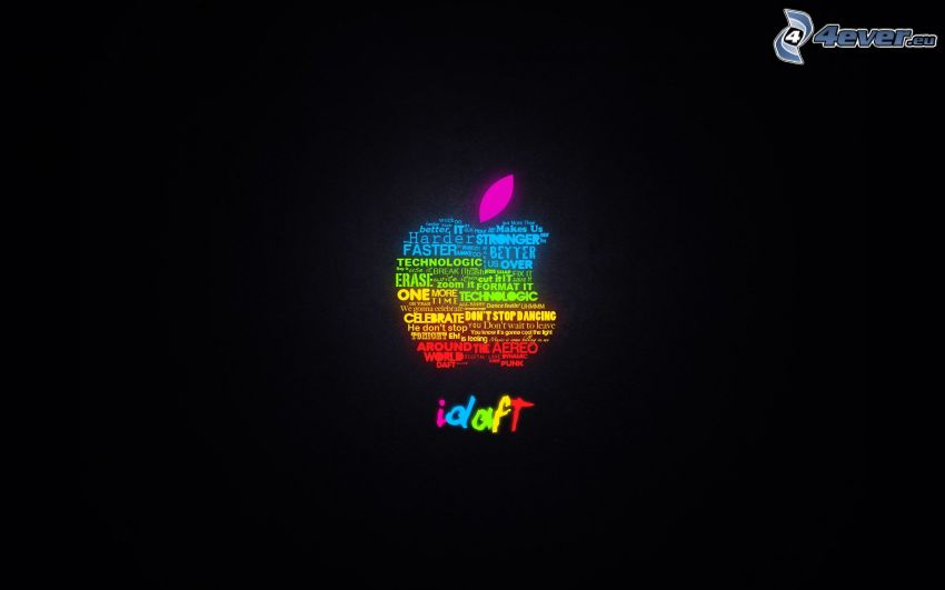 Apple, couleurs de l'arc-en-ciel