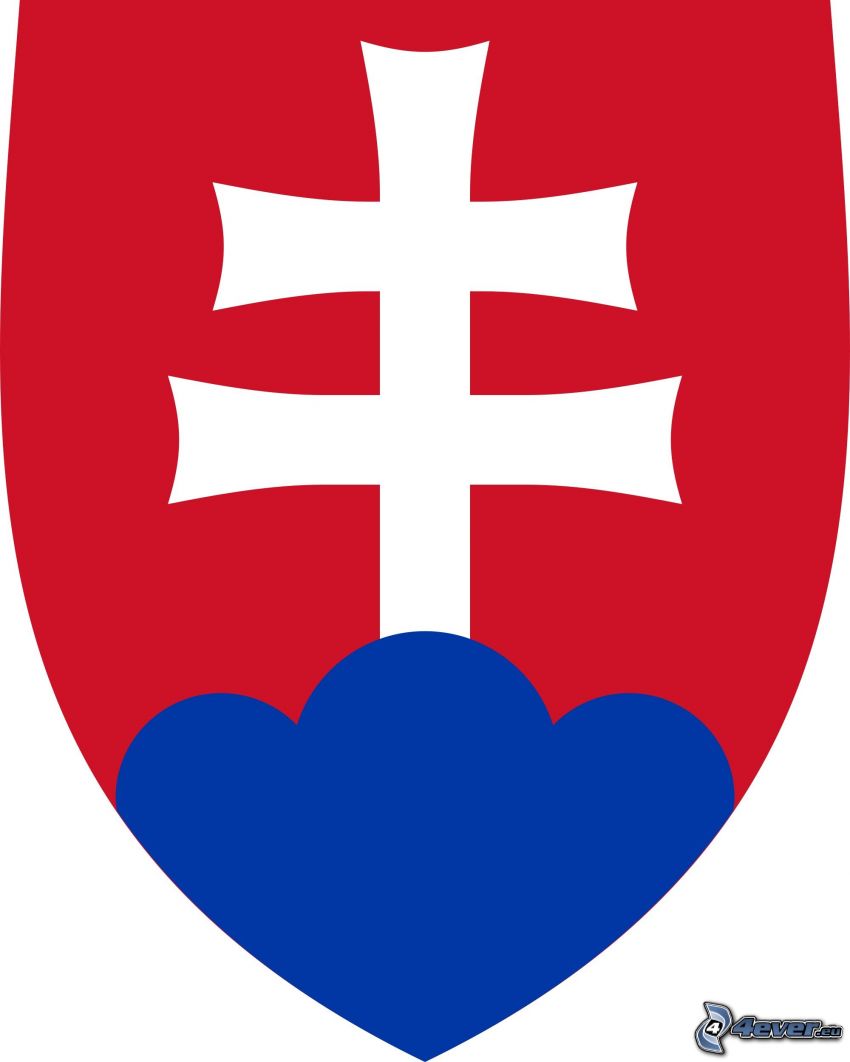 double croix Slovaque, armoiries de la Slovaquie