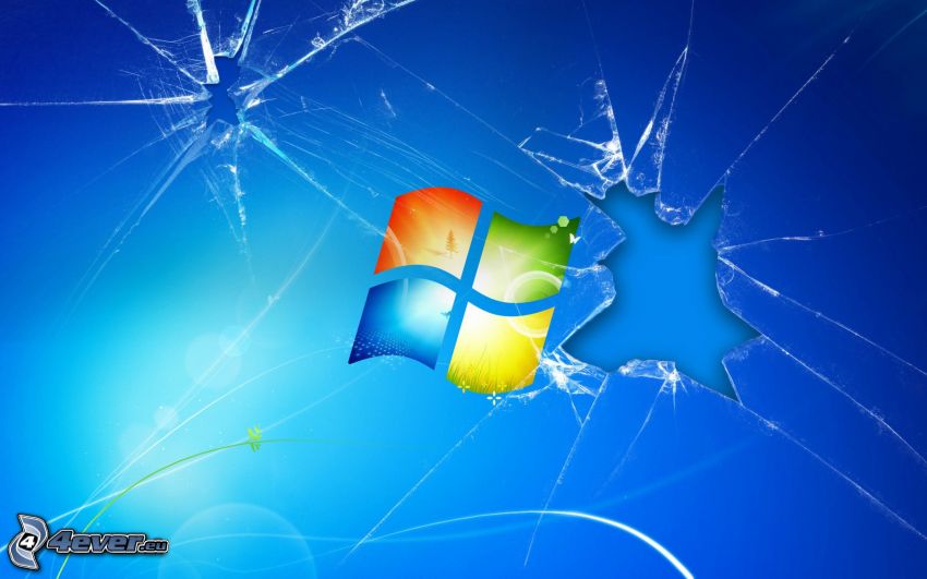 Windows, verre cassé