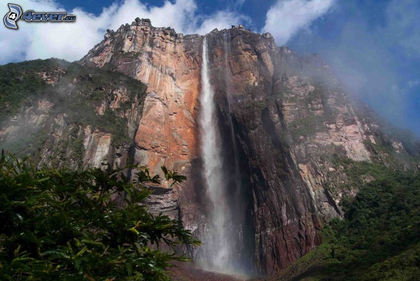 chute d'eau Angel, falaise, Venezuela