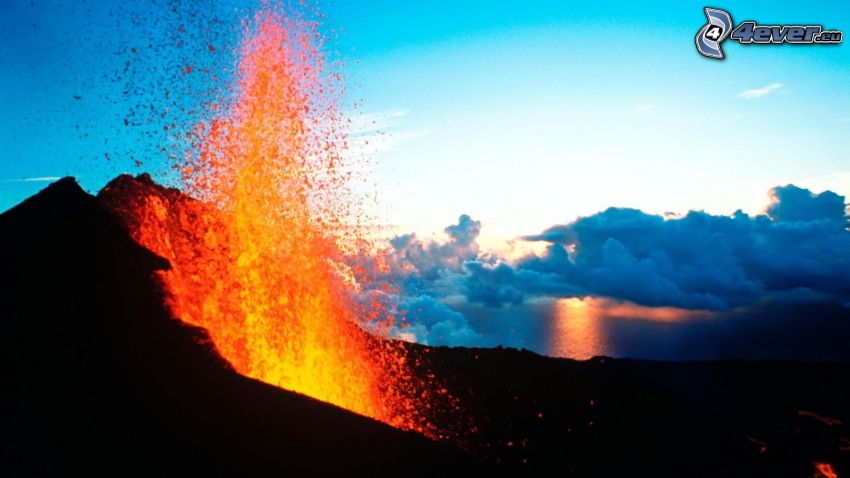 Etna, volcan, lave