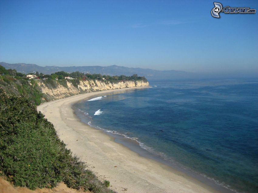 Malibu Beach, Californie, océan Pacifique