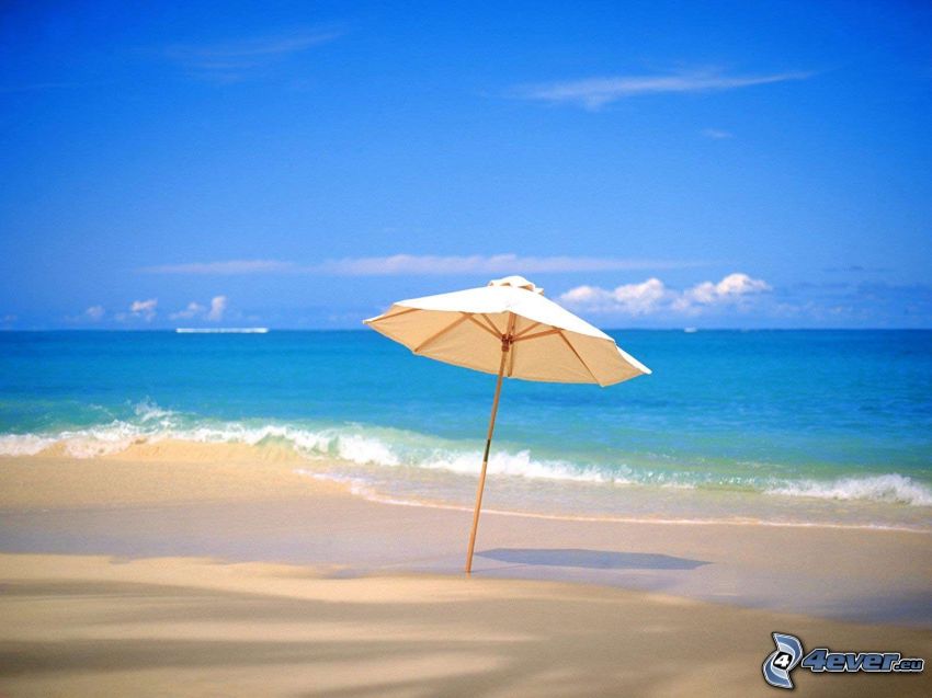parasol sur la plage
