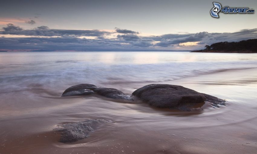 roches dans la mer