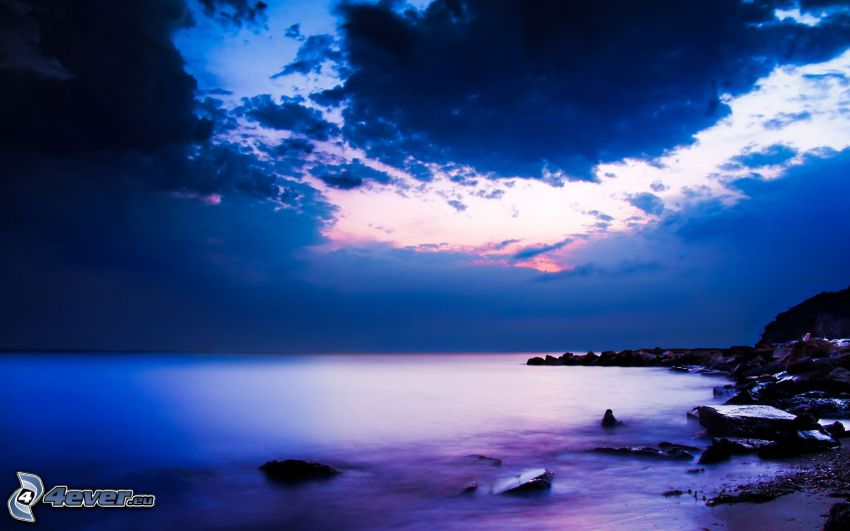 Soirée de la mer, plage