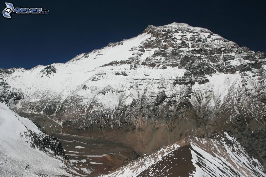 Aconcagua, montagne rocheuse
