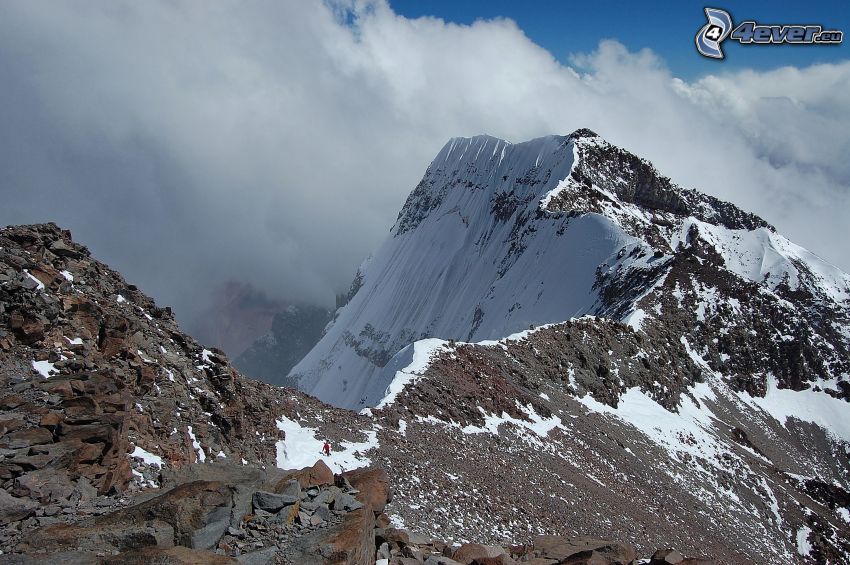 Aconcagua, montagne rocheuse