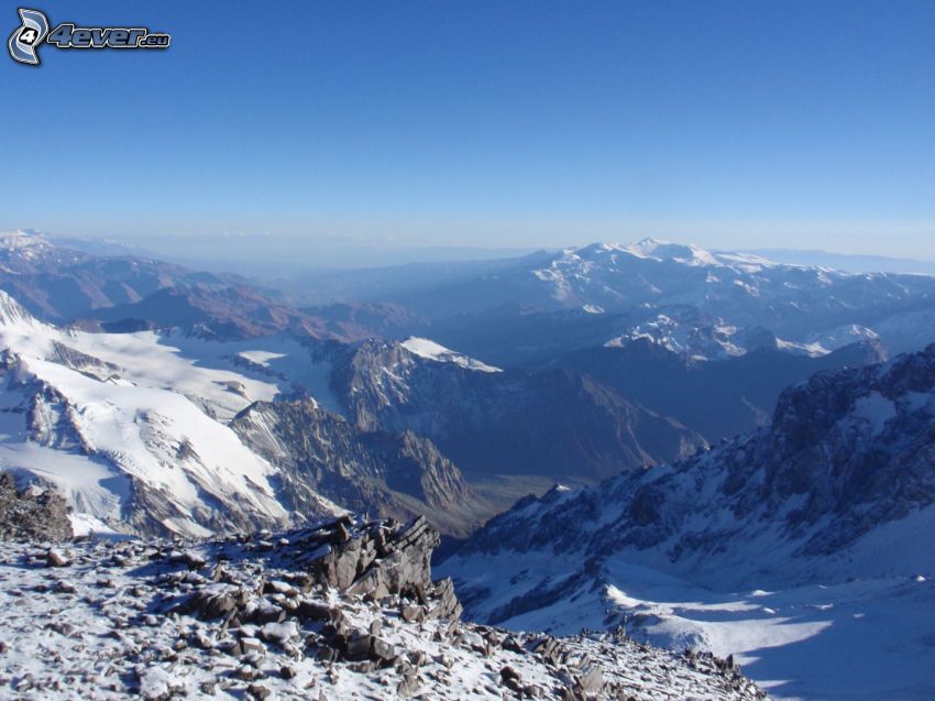 Aconcagua, montagnes rocheuses