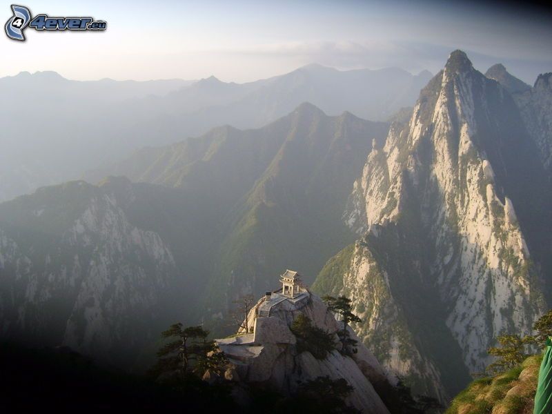 Mount Huang, montagnes rocheuses, vue