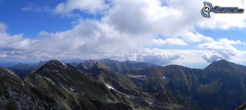 Roháče, Hautes Tatras, panorama, vue