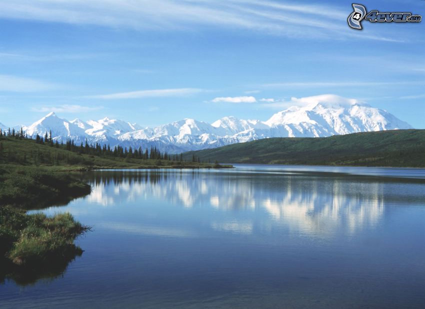 Wonder Lake, parc national de Denali, Alaska