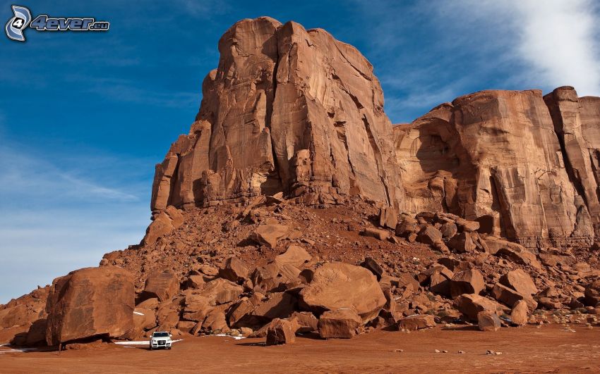 rochers du désert, Audi Q3