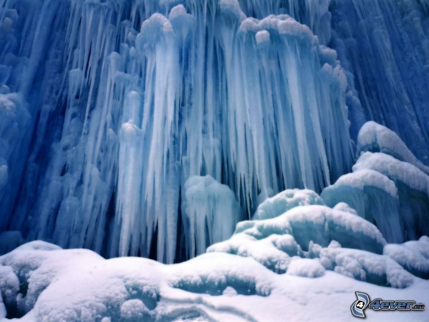 stalactite de glace, givre