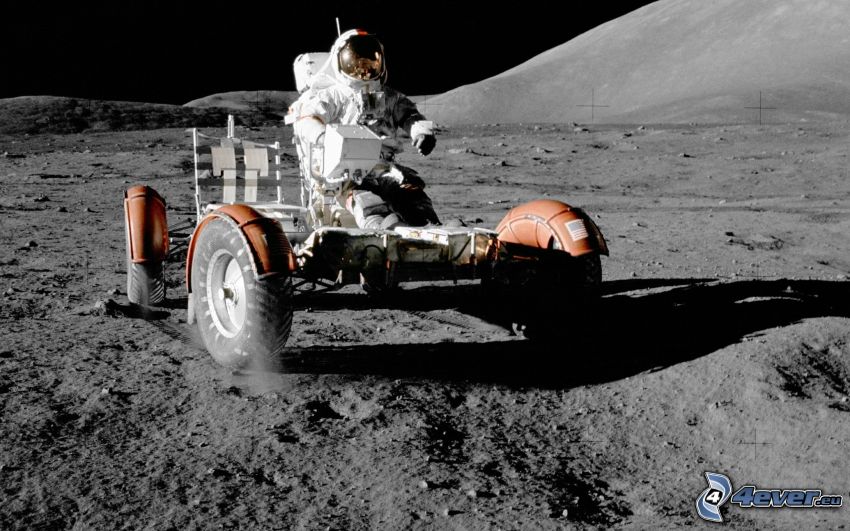 Apollo 17, Lunar Roving Vehicle LRV, Lune