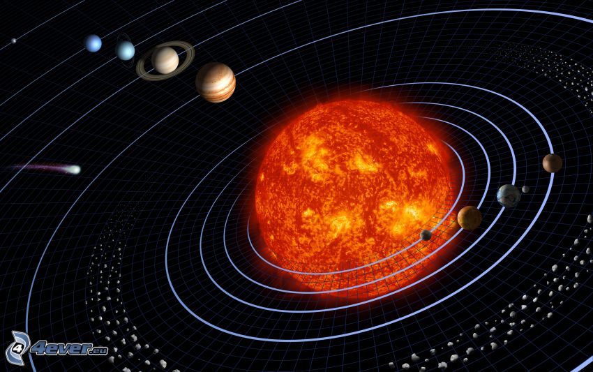 système solaire, soleil, planètes
