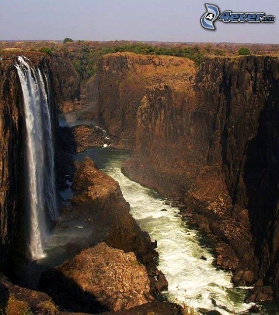 Victoria Falls, rochers