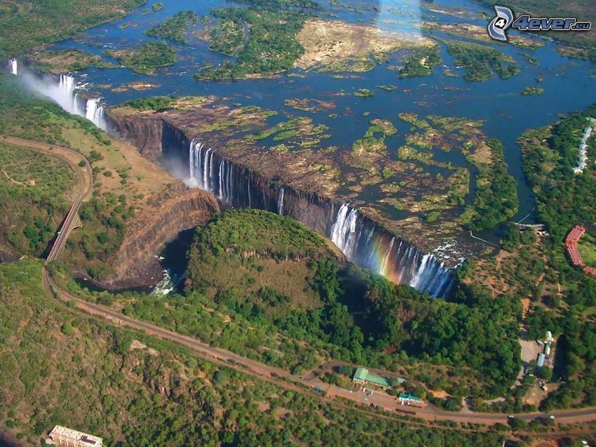 Victoria Falls, route