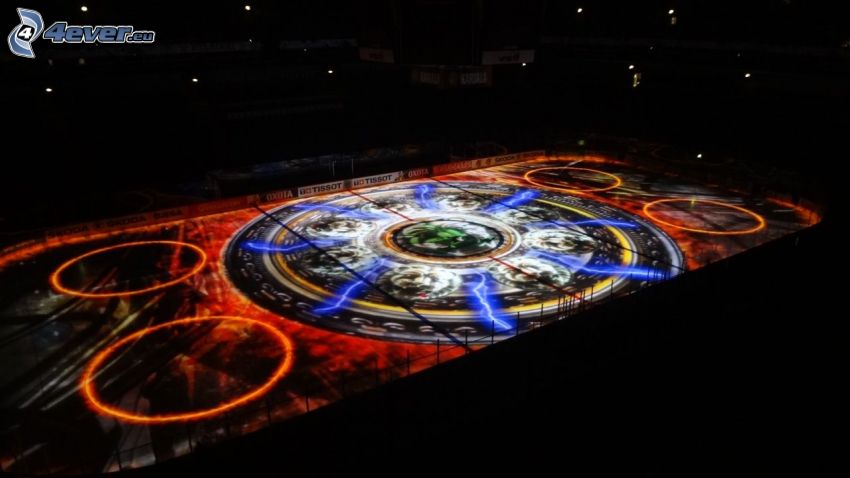 couleur patinoire, hockey