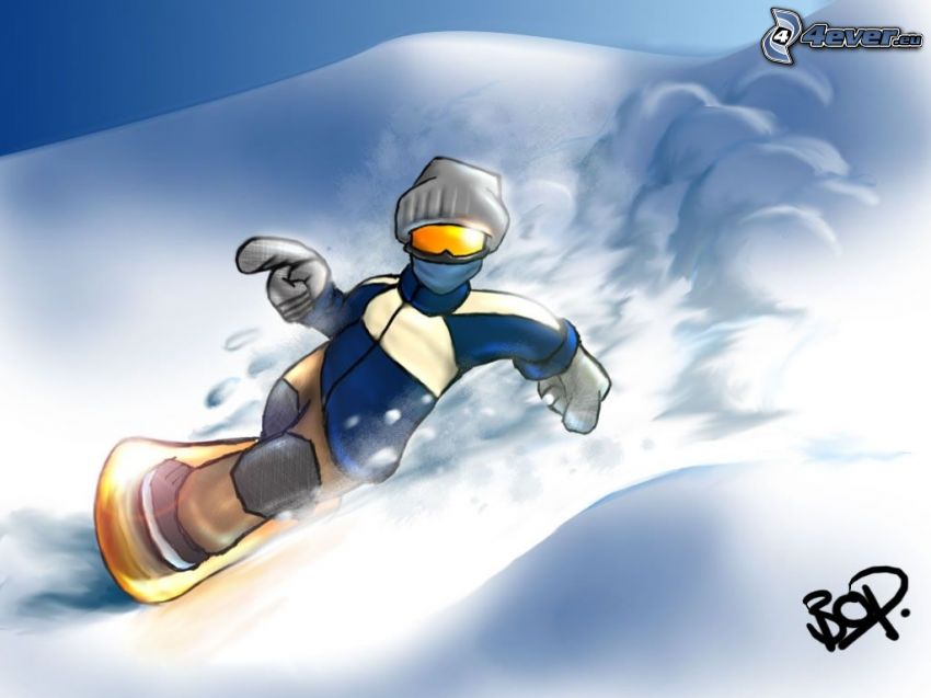snowboard, neige