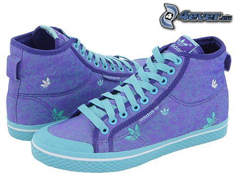 Adidas, chaussures de tennis bleues