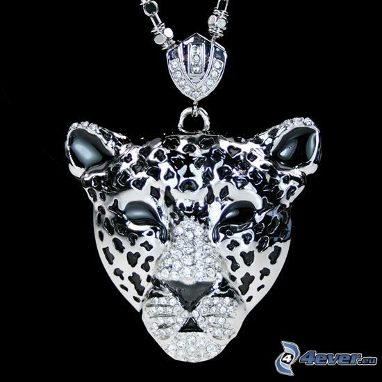 pierres précieuses, tigre, pendentif en argent, bijoux