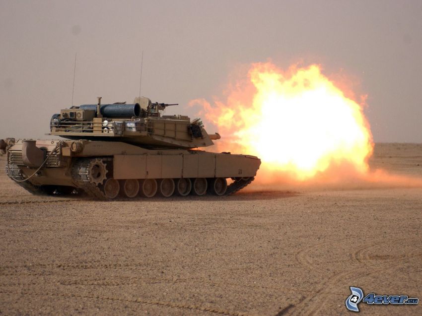 M1 Abrams, tir, char