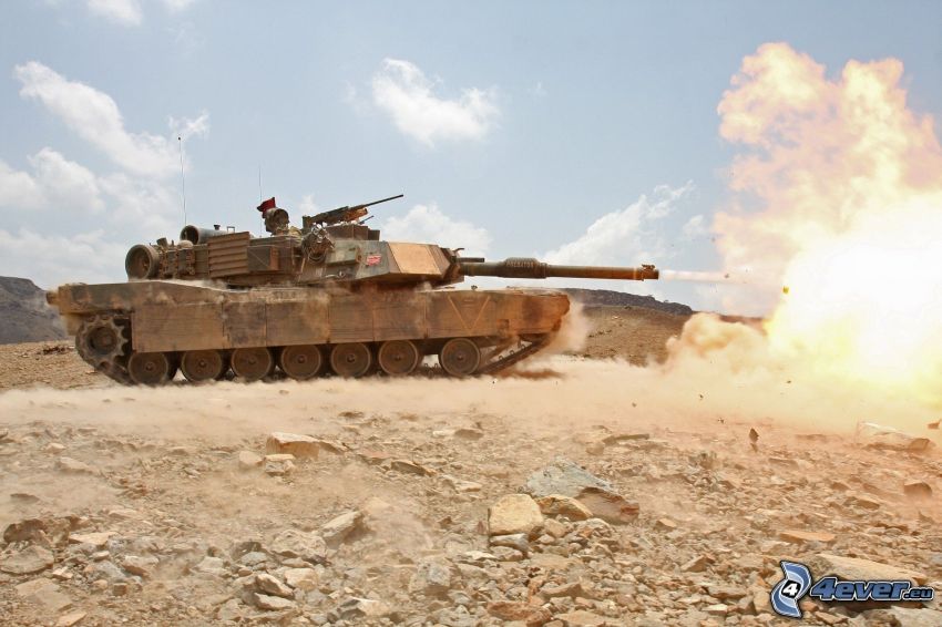 M1 Abrams, char, coup