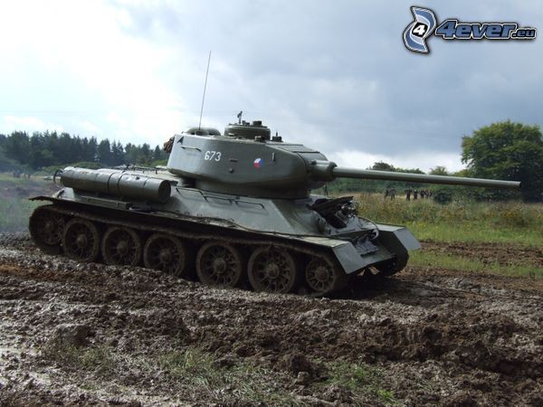 T-34, boue