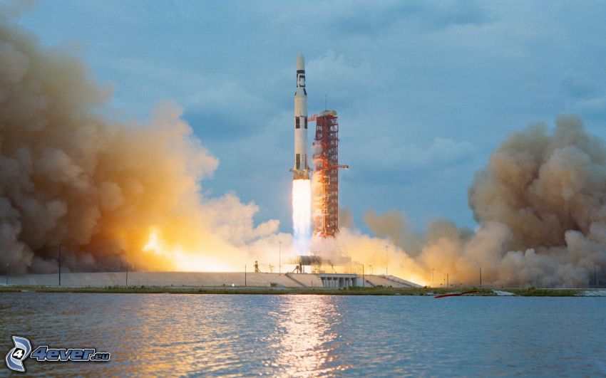Saturn V, lancer de roquette