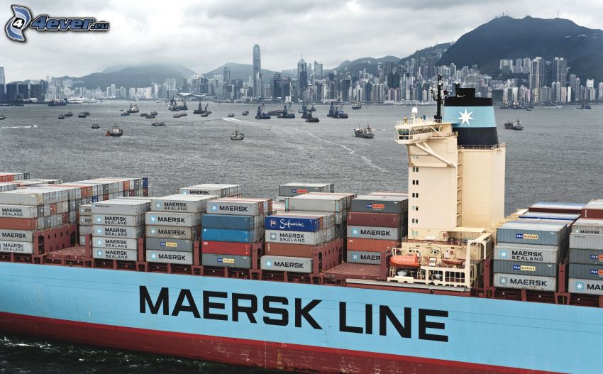 navire de charge, Maersk, Shanghai