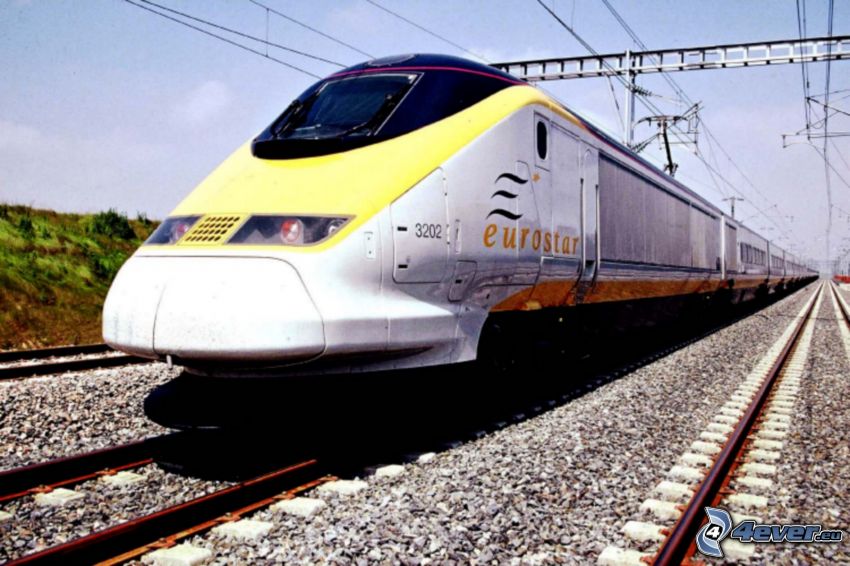 Eurostar, train, rails