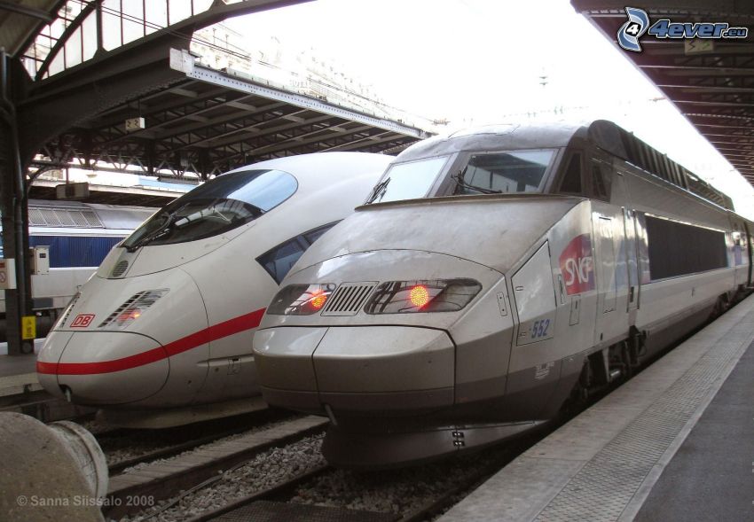 ICE 3, TGV, gare, train à grande vitesse