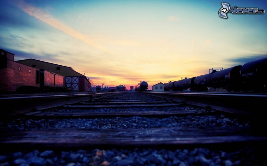 rails, trains