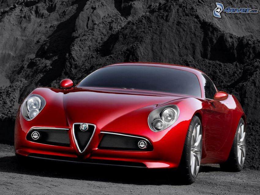 Alfa Romeo 8C, voiture de sport, concept