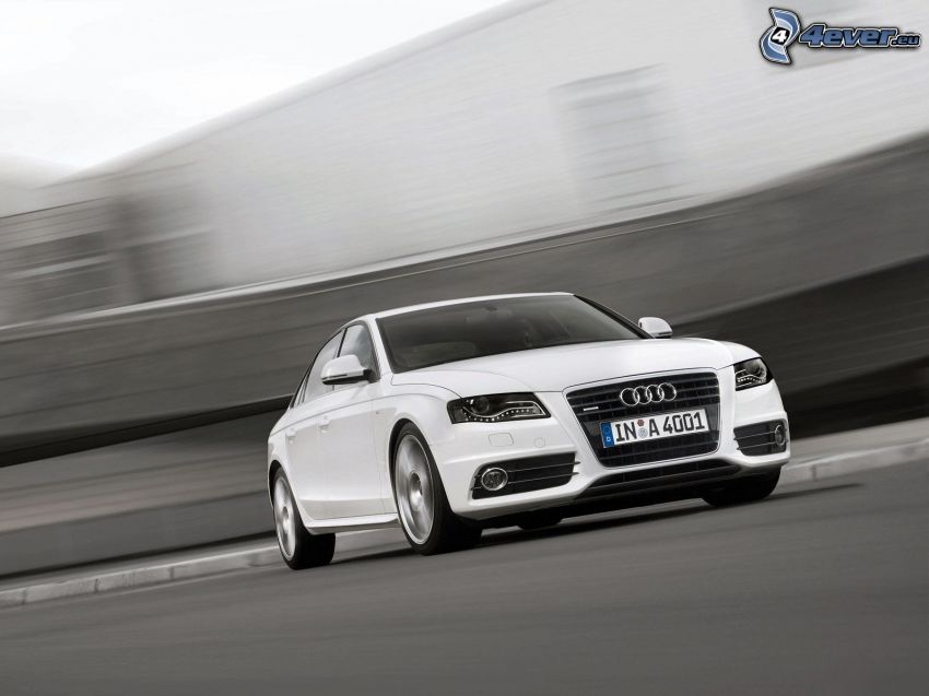 Audi A4, la vitesse