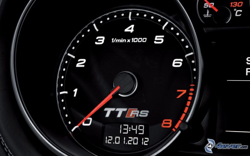 Audi TT, tachymètre